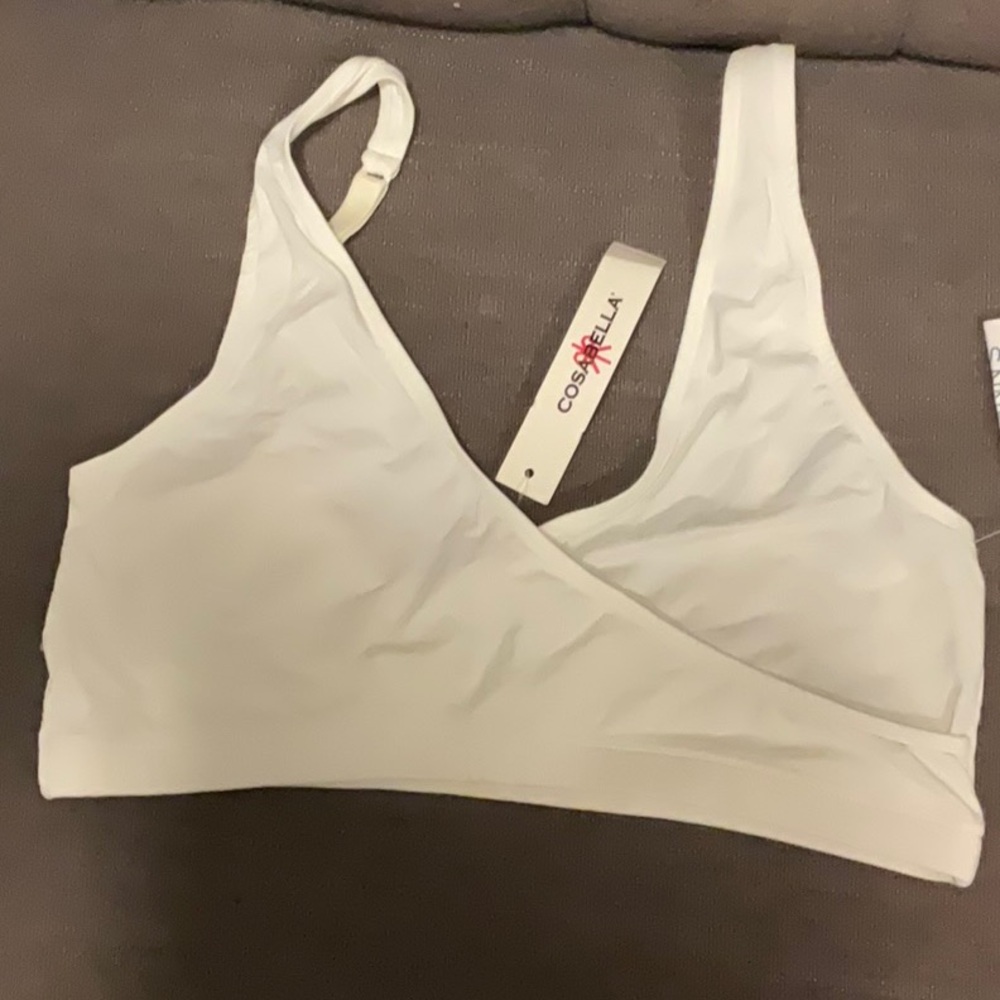 Cosabella White V-Neck Bralet Intimates